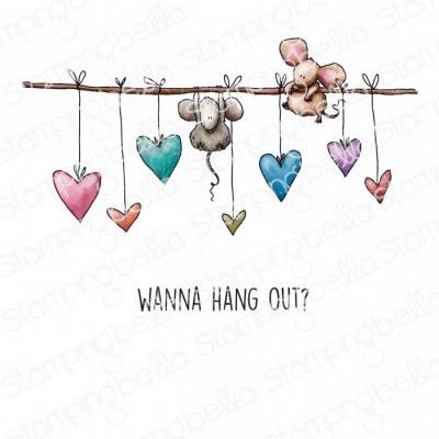 Stamping Bella Cling Stamps - Mice Hanging Out